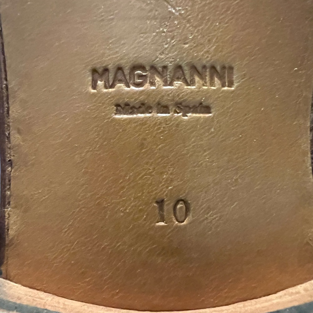 Magnanni “KIVI” Dress Derby Men's  Blue Oxfords 10M MINT! - Picture 8 of 12